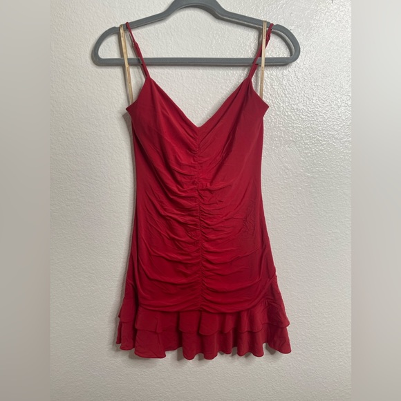 Y2K *BCBGMAXAZRIA flirty red dress! - Picture 6 of 11